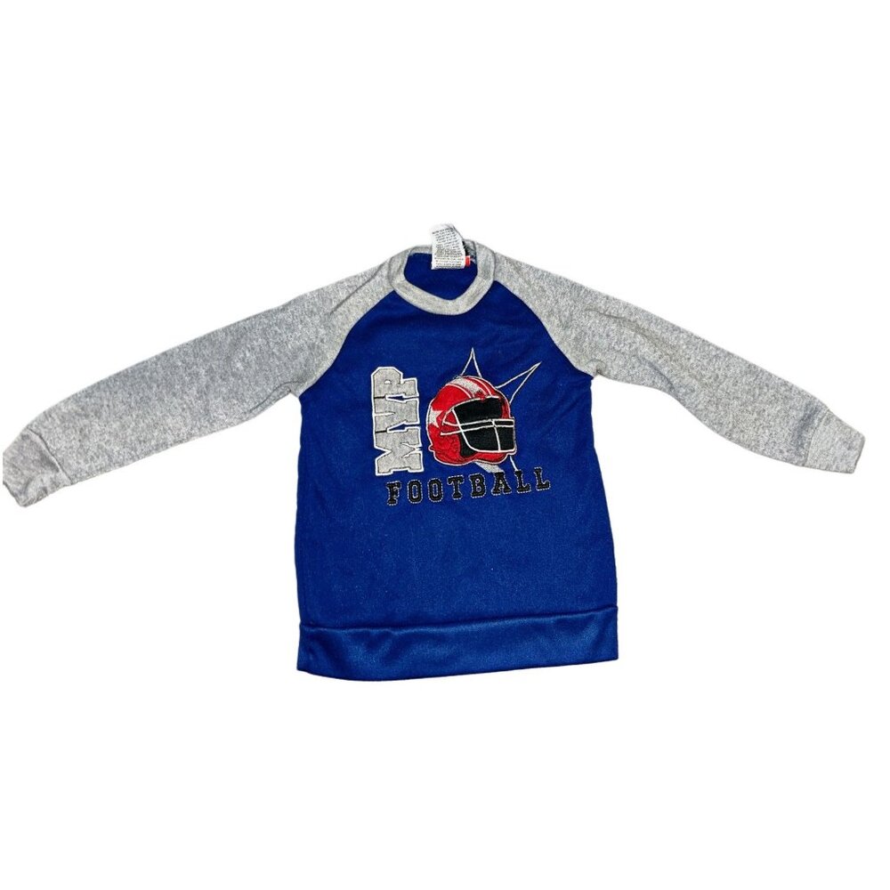 Vintage Tuff Guys MVP 4T Boys Football Helmet Crewneck Pull Over